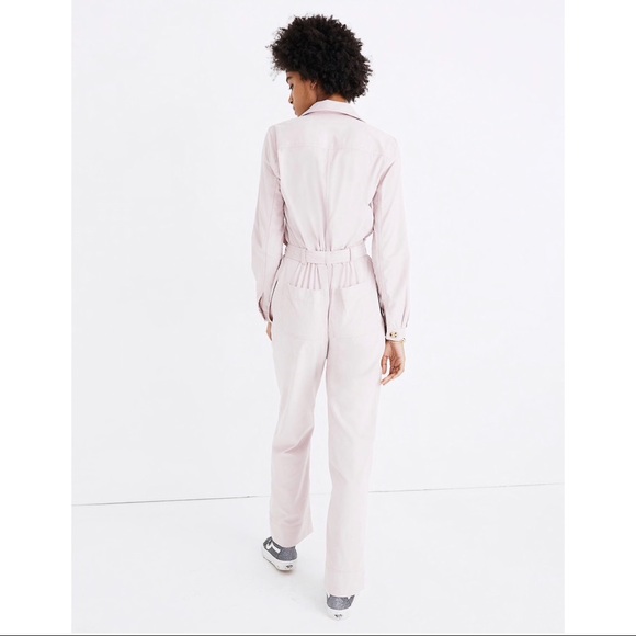 Madewell pink corduroy jumpsuit - Picture 3 of 6